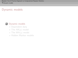 Dynamic models