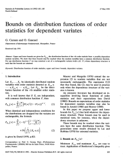 Bounds on distribution functions of order statistics for