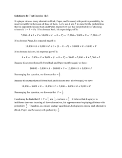 Solution to In-Text Exercise 12.5: If a player chooses every