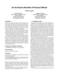 On the Elusive Benefits of Protocol Offload