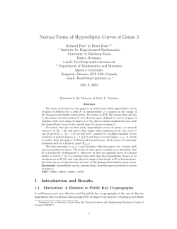 Normal Forms of Hyperelliptic Curves of Genus 3