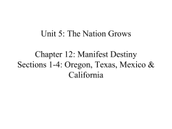 Manifest Destiny