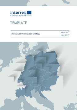 Communication strategy template