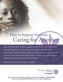 Caring for Another