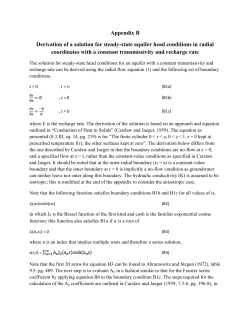 Appendix B Derivation of a solution for steady