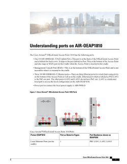 Understanding ports on AIR-OEAP1810