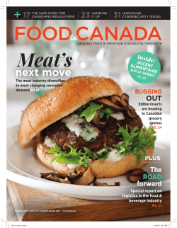 next move - Food In Canada