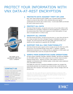 H13020 Protect Your Information with VNX Data-At