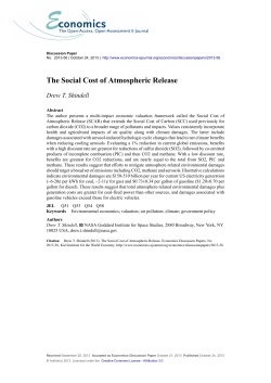 The Social Cost of Atmospheric Release - Economics E