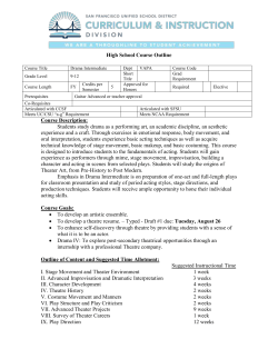 Drama - Intermediate
