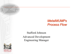 A Case Study of a Publicly Traded Pure MEMS Company