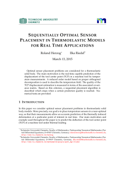 sequentially optimal sensor placement in