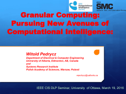Granular Computing: Pursuing New Avenues of Computational
