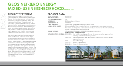 GEOS Net-Zero Energy Urban Mixed-Use Neighborhood