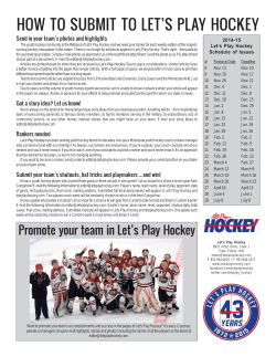 how to submit to let`s play hockey