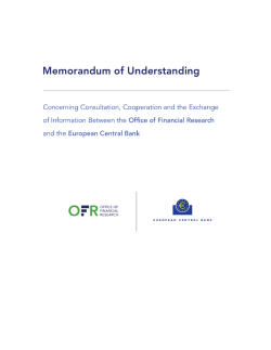 Memorandum of understanding of 30 May 2017 concerning