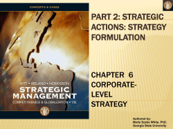 strategic management- chapter six - FMT-HANU