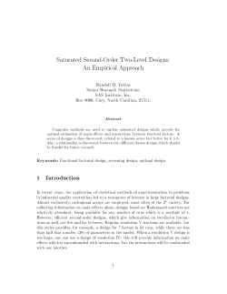Saturated Second-Order Two-Level Designs: An