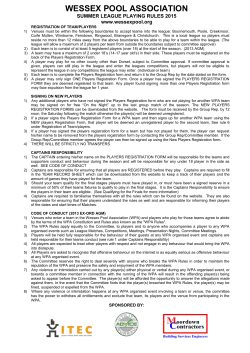 summer league playing rules