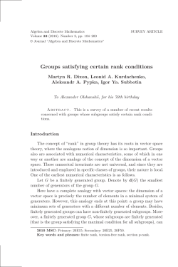 Groups satisfying certain rank conditions