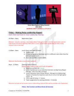 Detailed Summit Agenda