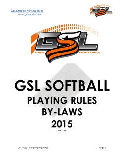 2015 GSL Rule Book