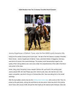 Jeremy Gugelmeyer of Dalhart, Texas, wins his first AQHA world