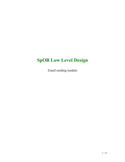 SpOB Low level design