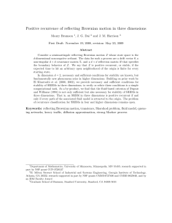 Positive recurrence of reflecting Brownian motion in three dimensions