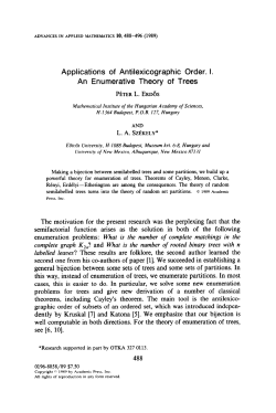 Applications of Antilexicographic Order. I. An Enumerative Theory of