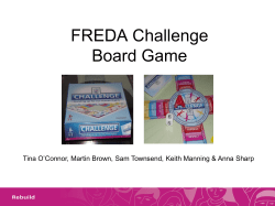 FREDA Challenge Board Game - Human Rights In Health Care