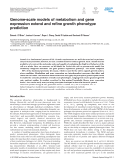 Genome-scale models of metabolism and gene expression extend