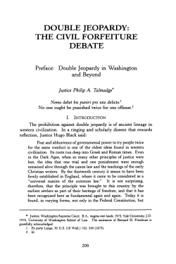 Double Jeopardy in Washington and Beyond