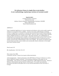 On inference biases in single-firm event-studies