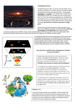 2.1.5 The Big Bang Theory