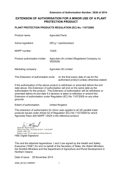 Extension of Use Authorisation Notice Wizard
