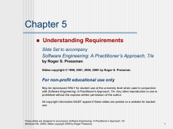 Slide Set to accompany Web Engineering: A Practitioner Approach
