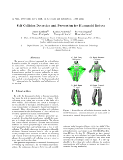 Self-Collision Detection and Prevention for Humanoid Robots