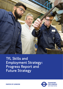 TfL Skills and Employment Strategy: Progress