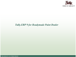 Corp PPT - Tally Solutions