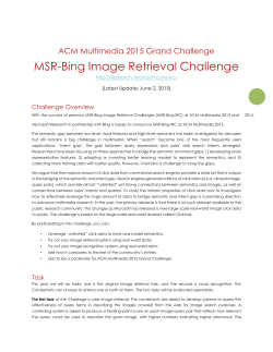 MSR-Bing Image Retrieval Challenge