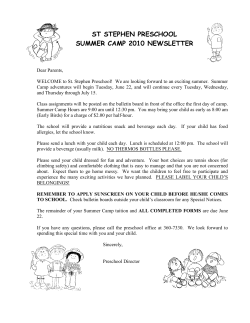 ST STEPHEN PRESCHOOL