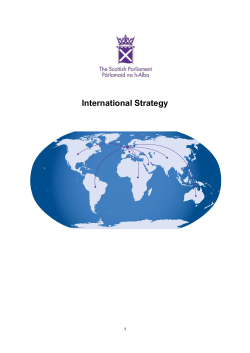 Scottish Parliament International Strategy