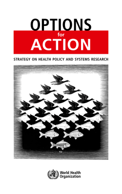 Options for Actions - World Health Organization