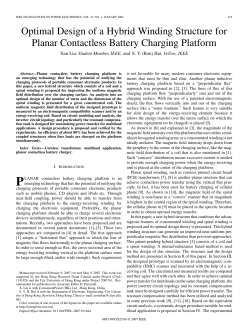 Optimal Design of a Hybrid Winding Structure for Planar Contactless