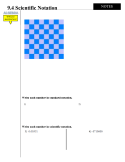 9.4 Scientific Notation - Flipped Math (Algebra)