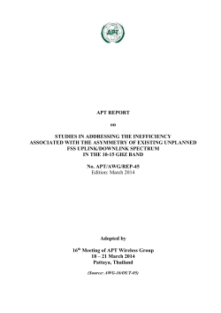 APT/AWG/REP-45 - Asia-Pacific Telecommunity
