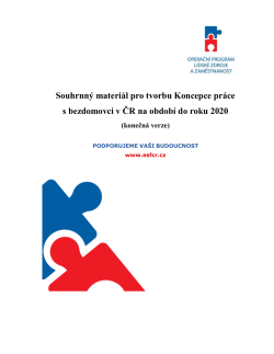 Pojetí a postup naplňování podkladového materiálu o