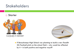 Stakeholders