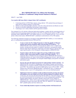 How to Address to Oncoming Decline in Traditional College